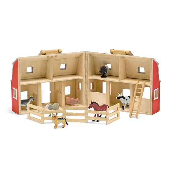 MELISSA & DOUG Wooden FOLD & GO BARN - Timeless Toys Ltd.