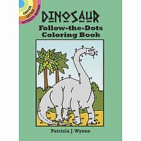 Dinosaur Follow-the-Dots Colouring Book