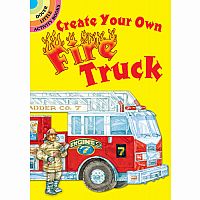 Create Your Own Fire Truck Sticker Activity Book