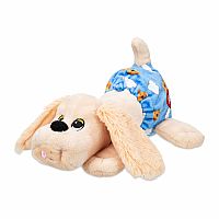 Pound Puppies Newborns (Creme with Blue Bottoms))