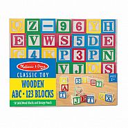 MELISSA & DOUG Wooden Blocks ABC-123