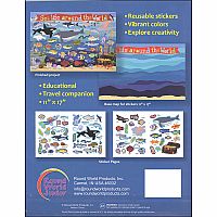 Sealife Around the World Reusable Sticker Book