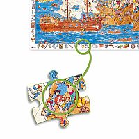 Djeco 100 Piece Observation Puzzle & Poster: Pirates