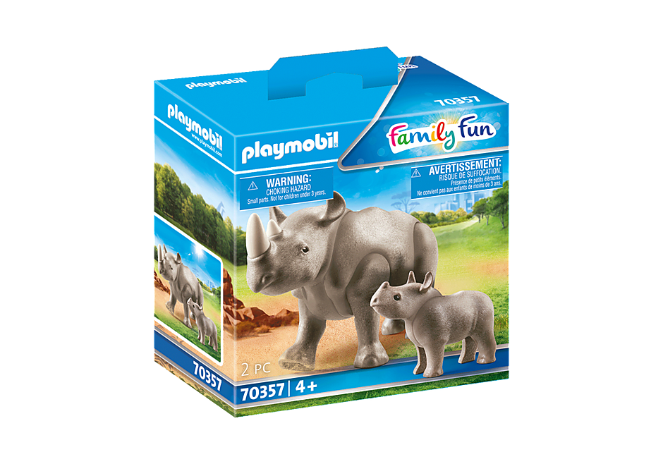 Playmobil rhino on sale with baby