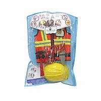 Great Pretenders Construction Worker Costume with Accessories (Size 5-6)