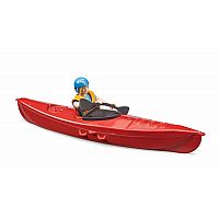 Bruder Kayak with Paddler Figure