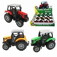 3 inch Die-cast Farm Tractor (assorted colours)