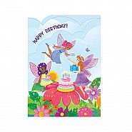 Fairy Garden Party Tri-fold Card
