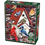 Cobble Hill 1000 pc Puzzle - Winter Birdhouse