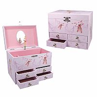 Ballerina 4 Drawer Jewelry Music Box