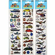 Woody's Foil Stickers - Transportation