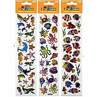 Woody's Foil Stickers - Sea Animals