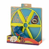 B.Toys Disc-Oh Lightup Flying Disc with Launcher