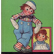 T.J. Whitneys Card: Raggedy Andy with Anne's Picture (blank inside)