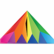 Premier Kites 56 inch Delta Kite: Rainbow Prism
