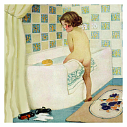 T.J. Whitneys Card: Bathtime