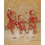 T.J. Whitneys Card: Red Snowsuits