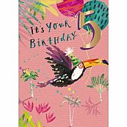 "Five Today" Toucan Birthday Card