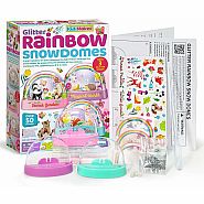 4M Kidzmaker - Glitter Rainbow Snow Domes