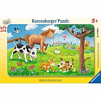 Ravensburger 15 Piece Tray Puzzle: Cute Animal Friends