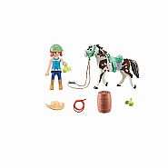 Playmobil Horses of Waterfall: Feeding Time with Ellie and Sawdust