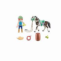 Playmobil Horses of Waterfall: Feeding Time with Ellie and Sawdust