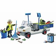 Playmobil Street Cleaner with E-Vehicle