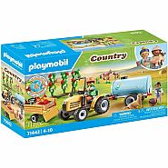 Playmobil Tractor with Trailer and Water Tank