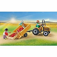 Playmobil Tractor with Trailer and Water Tank