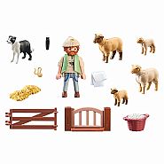 Playmobil Young Shepherd with Flock of Sheep