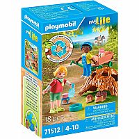 Playmobil Children with Hedgehog Family