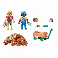 Playmobil Children with Hedgehog Family