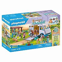 Playmobil Horses of Waterfall: Mobile Horse Riding School