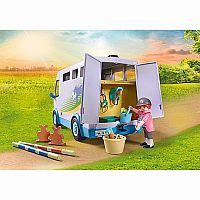 Playmobil Horses of Waterfall: Mobile Horse Riding School