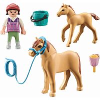 Playmobil Horses of Waterfall: Child with Pony and Foal