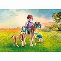 Playmobil Horses of Waterfall: Child with Pony and Foal