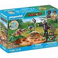 Playmobil Dinos: Stegosaurus Nest with Egg Thief