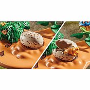 Playmobil Dinos: Stegosaurus Nest with Egg Thief