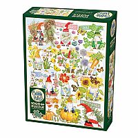 Cobble Hill 1000 Piece Jigsaw Puzzle - A Happy Gnome Life