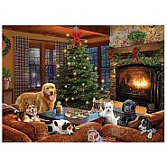 zCobble Hill 500 Piece Jigsaw Puzzle - Furry Festivities