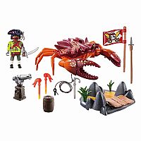 Playmobil Battle with Giant Crab