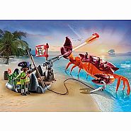 Playmobil Battle with Giant Crab