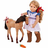 Our Generation Deluxe Doll "Shelley" with Foal