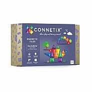 Connetix Magnetic Tiles 24 Piece Rainbow Mini Pack