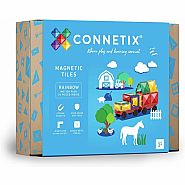 Connectix Magnetic Tiles 24 Piece Rainbow Motion Pack
