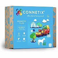 Connectix Magnetic Tiles 24 Piece Rainbow Motion Pack