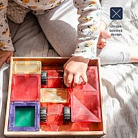 Connectix Magnetic Tiles 24 Piece Rainbow Motion Pack