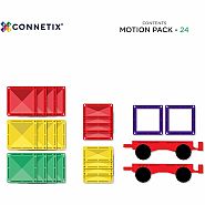 Connectix Magnetic Tiles 24 Piece Rainbow Motion Pack