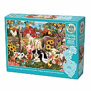 Cobble Hill 350 Family Pieces Jigsaw Puzzle - Family Farm