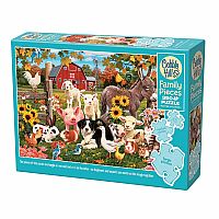Cobble Hill 350 Family Pieces Jigsaw Puzzle - Family Farm